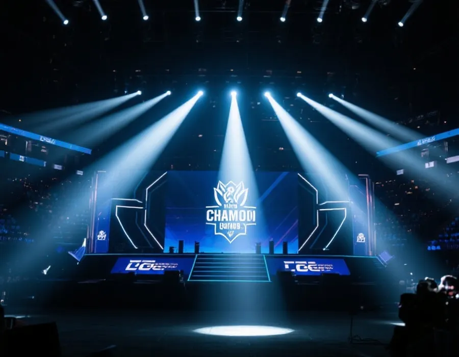 LOL S16全球总决赛舞台场景示意图